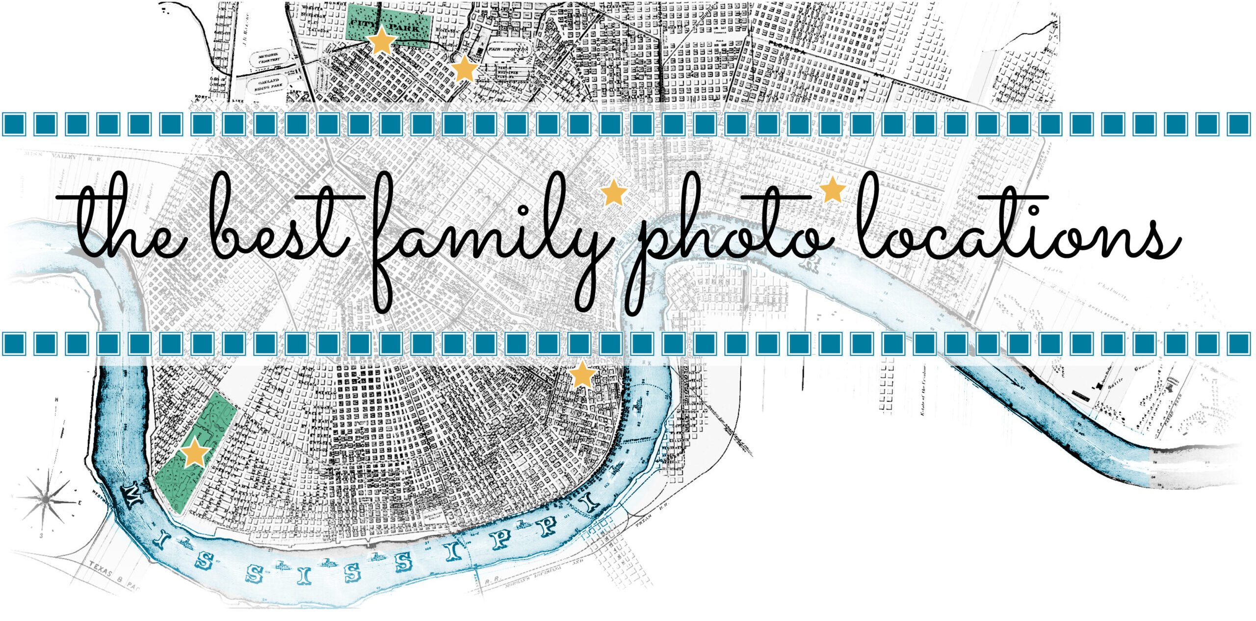 A map of New Orleans for a story about the best photo locations in New Orleans.