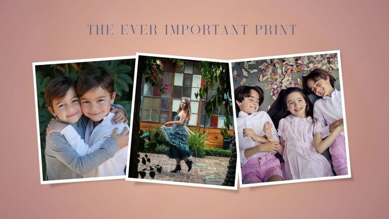 Three prints of family portraits in New Orleans.