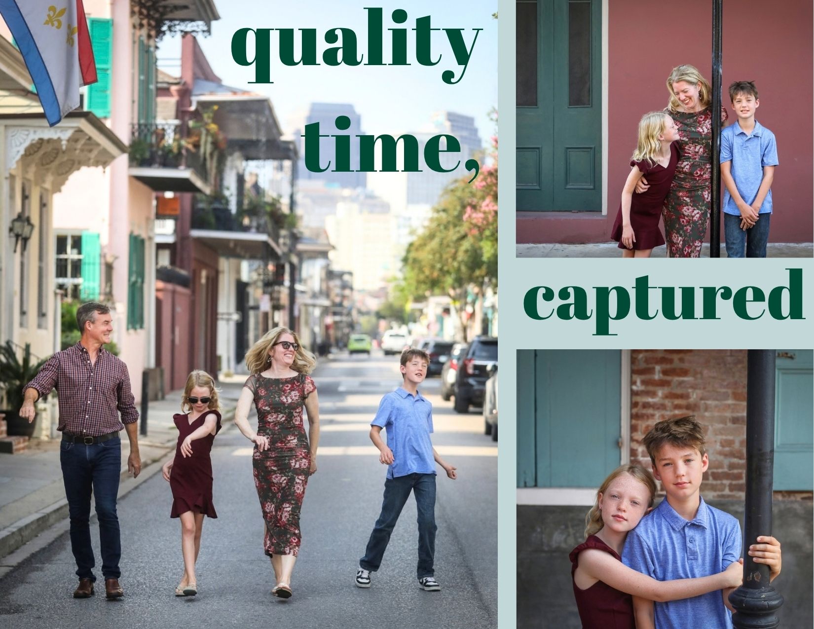 New Orleans family photo session in the French Quarter by Twirl Photography